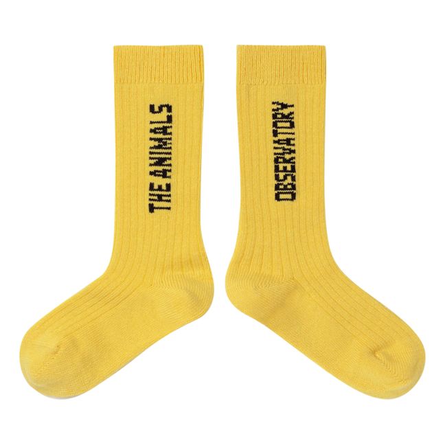 Worm Socks Yellow