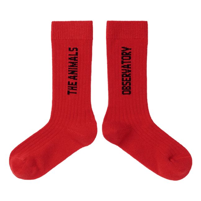 Worm Socks Red