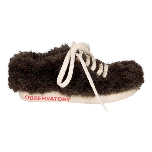 Sneakers Schnürsenkel Fellimitat Bunny | Braun