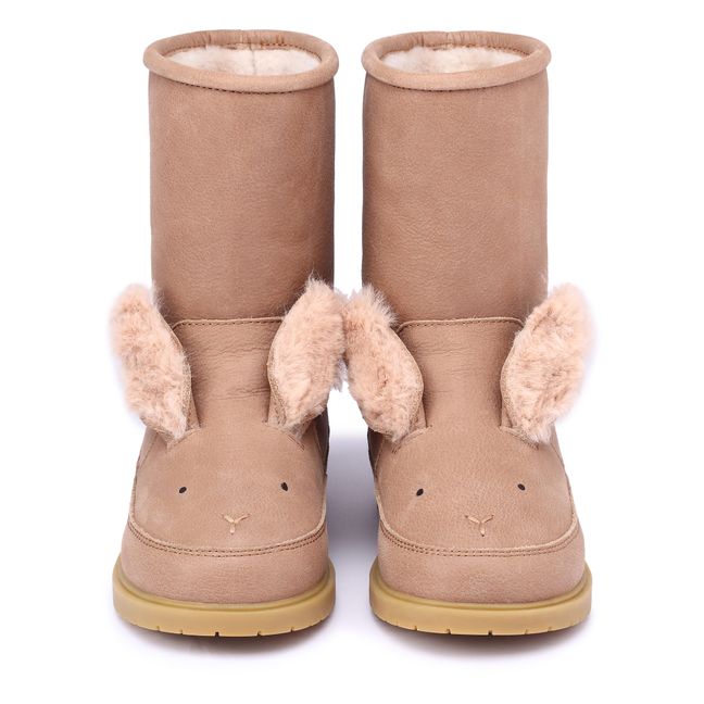 Bottines Fourrées Wadudu Exclusive Lapin | Marron glacé