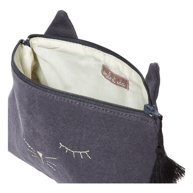 Trousse Chat Gris anthracite
