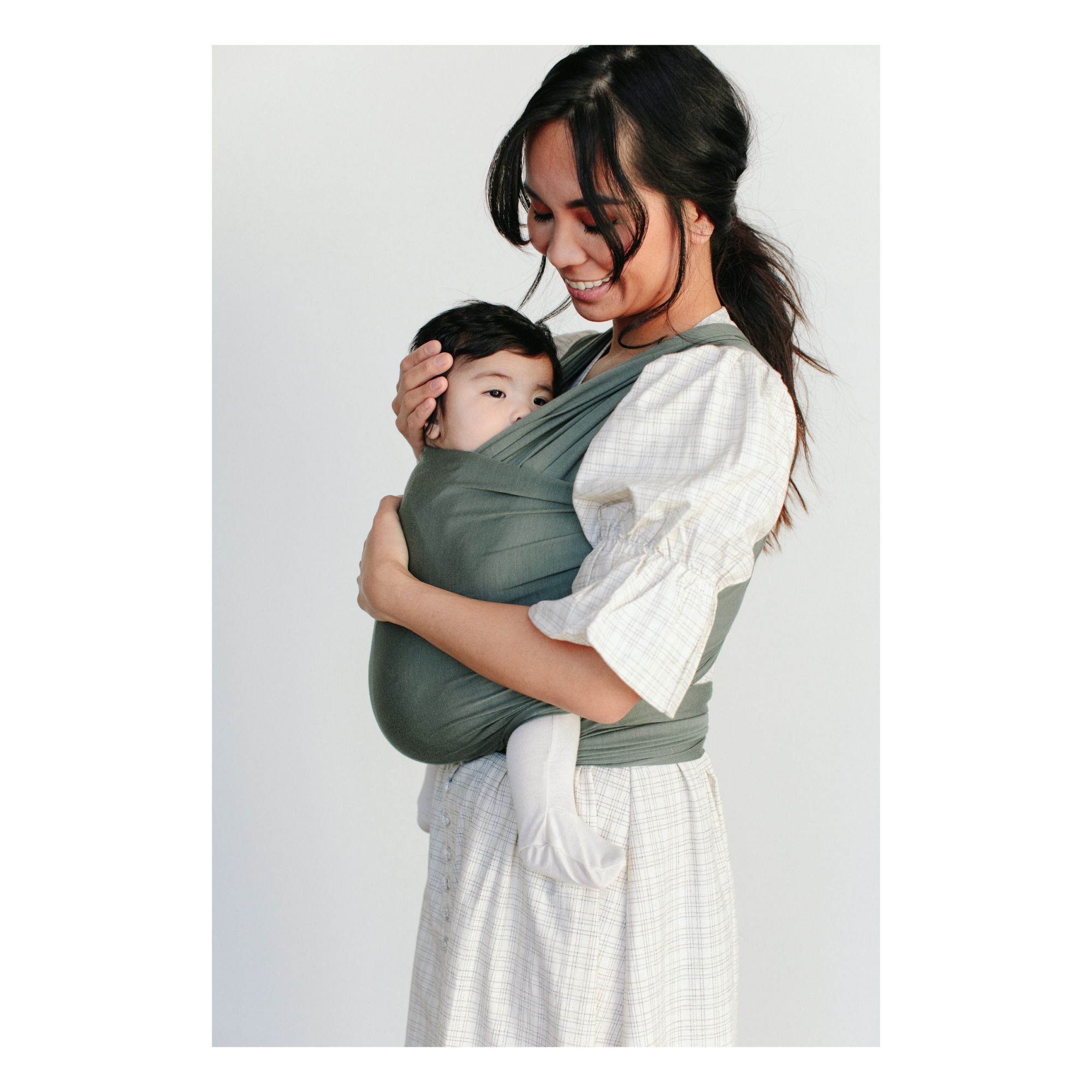 Placeholder video del prodotto: Fascia porta bebè in modale | Verde