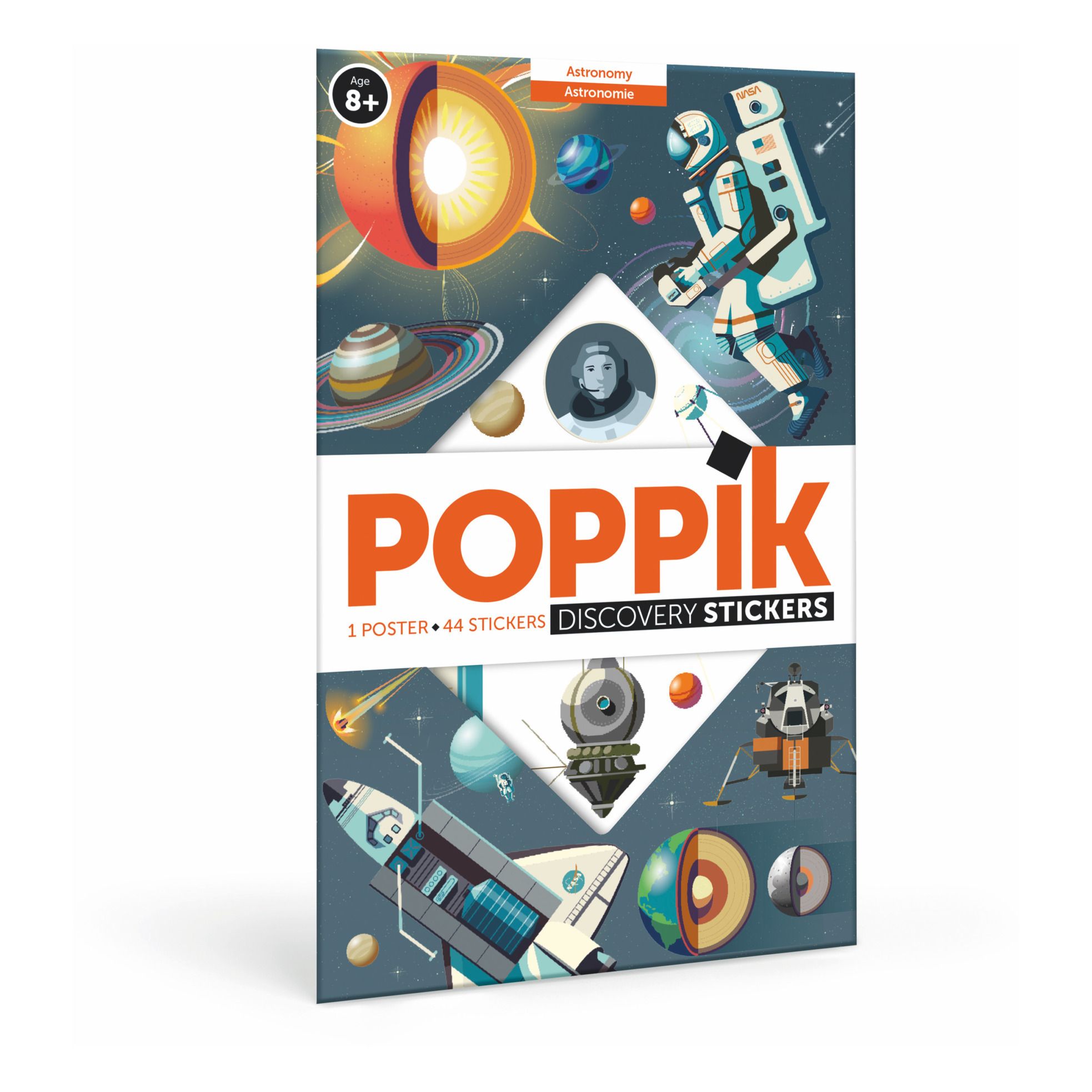 Poppik - Poster stickers Astronomie - Multicolore