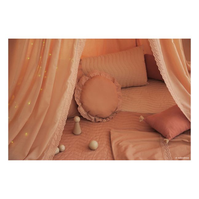 Vera Organic Cotton Bed Canopy Terracotta