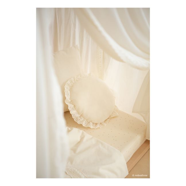 Vera Organic Cotton Round Cushion Natural