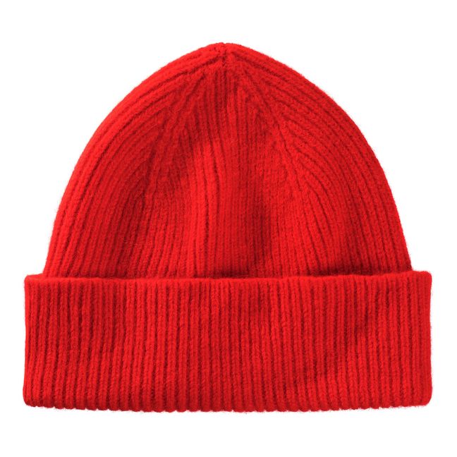 Cappello in lana e angora | Rosso