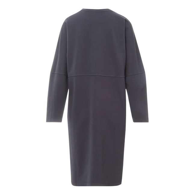 Hesse Fleece Organic Cotton Dress | Black