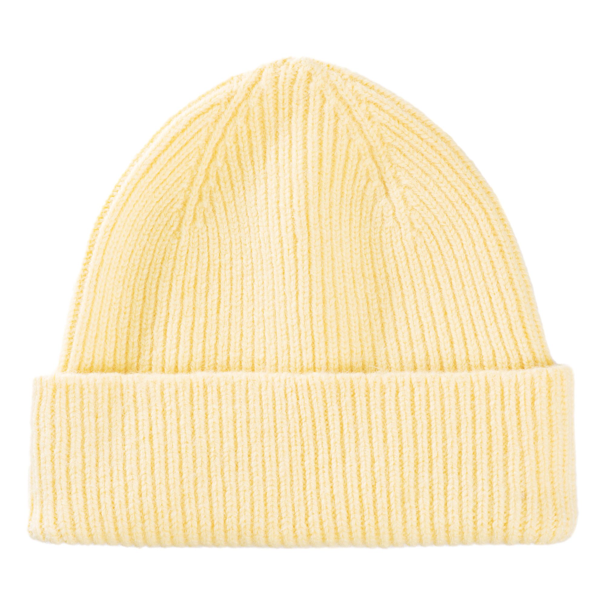 Woollen Beanie Yellow Le Bonnet 