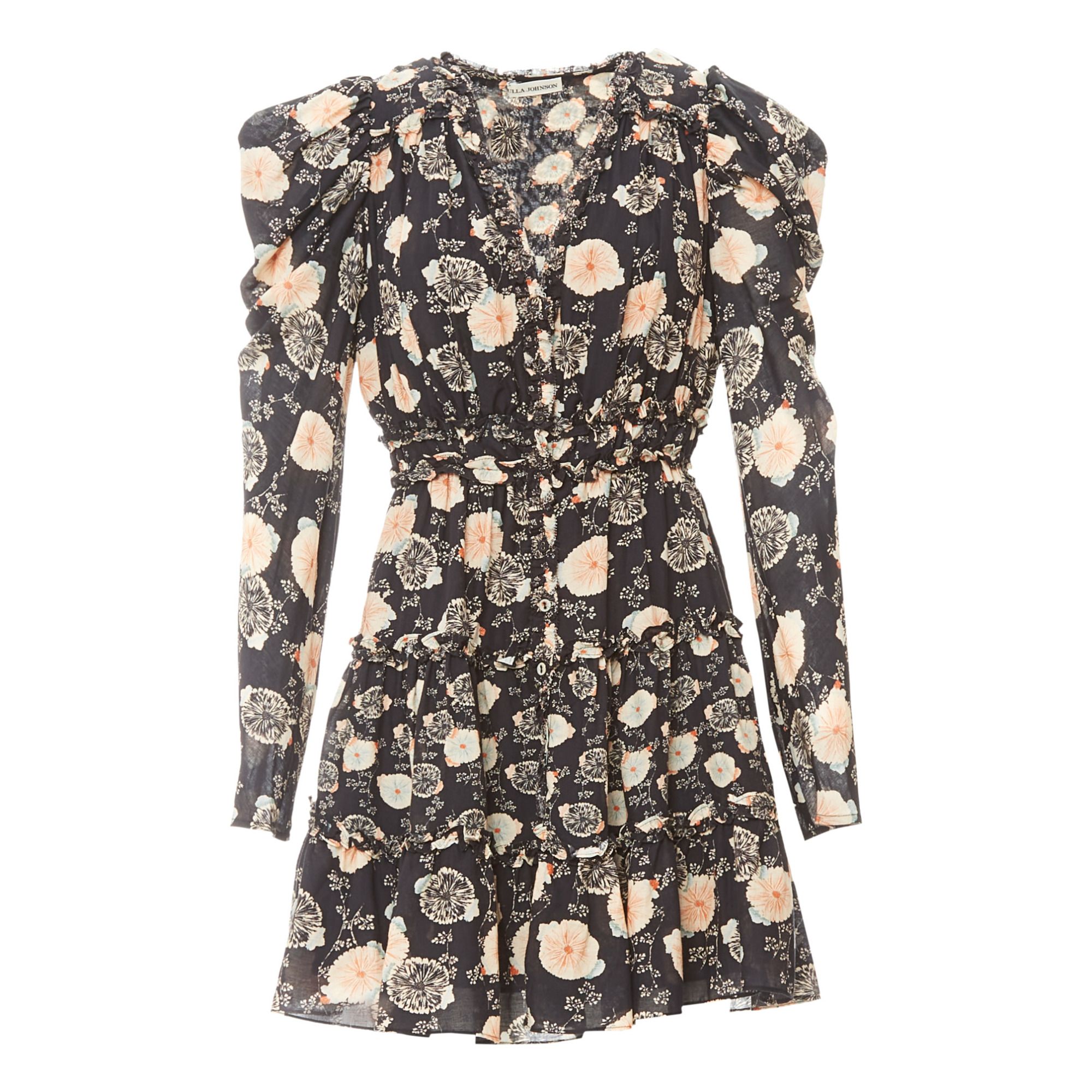 Ulla Johnson - Robe Winsor Floral - Femme - Noir