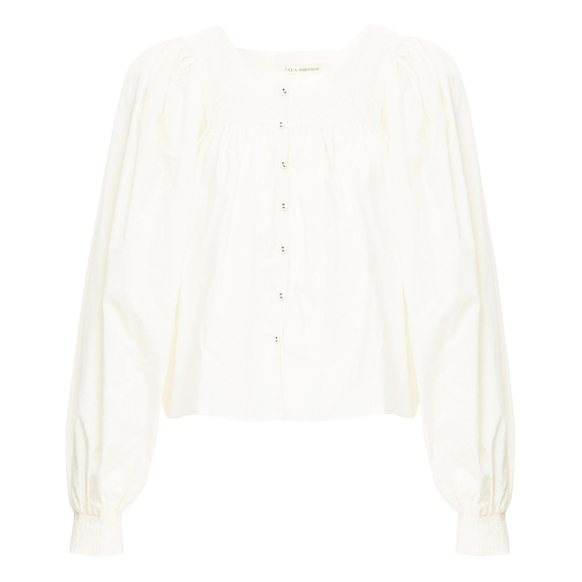 Ulla Johnson - Blouse Amaris Popeline de Coton - Femme - Blanc