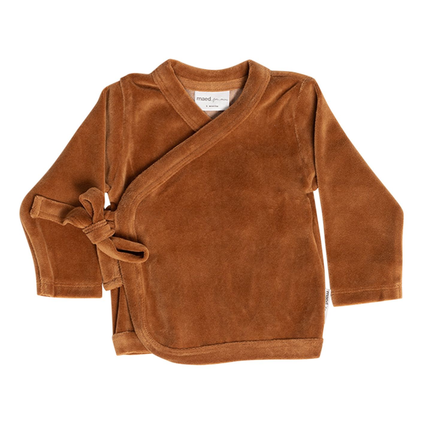 Maed For Mini - Veste Kimono Vicuna Velours - Fille - Camel