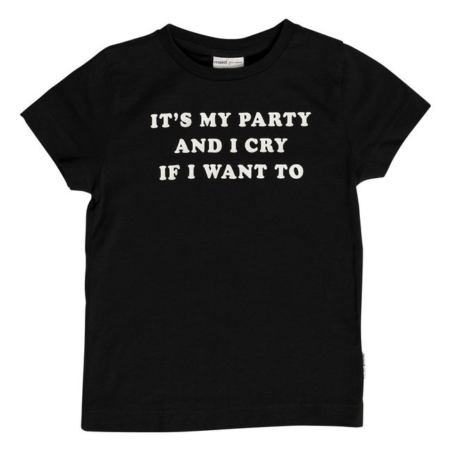T-Shirt Its My Party Coton Bio Noir