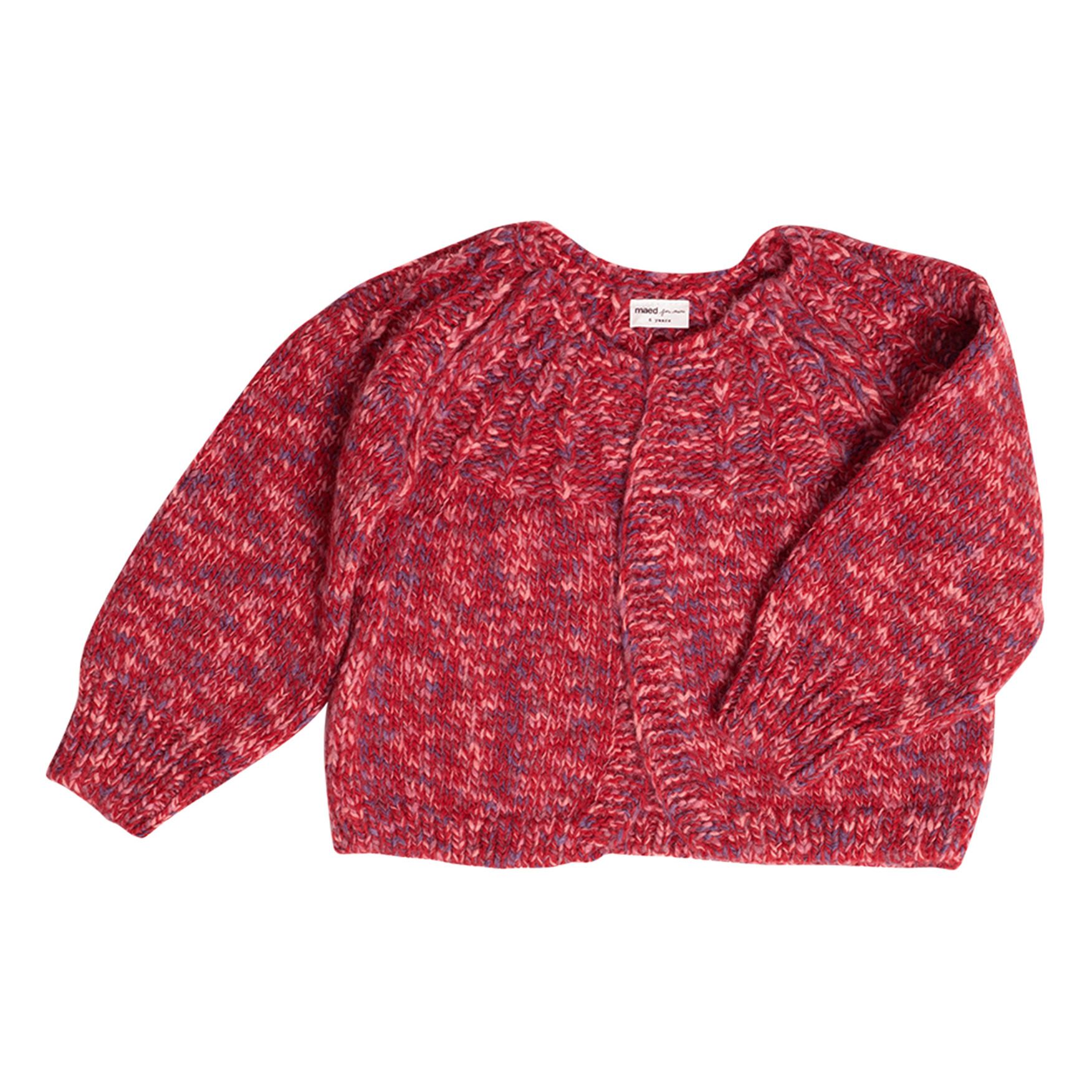 Maed For Mini - Cardigan Lovely Langur - Fille - Rouge