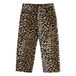 Pantalon Leopard Denim Marron- Miniature produit n°0