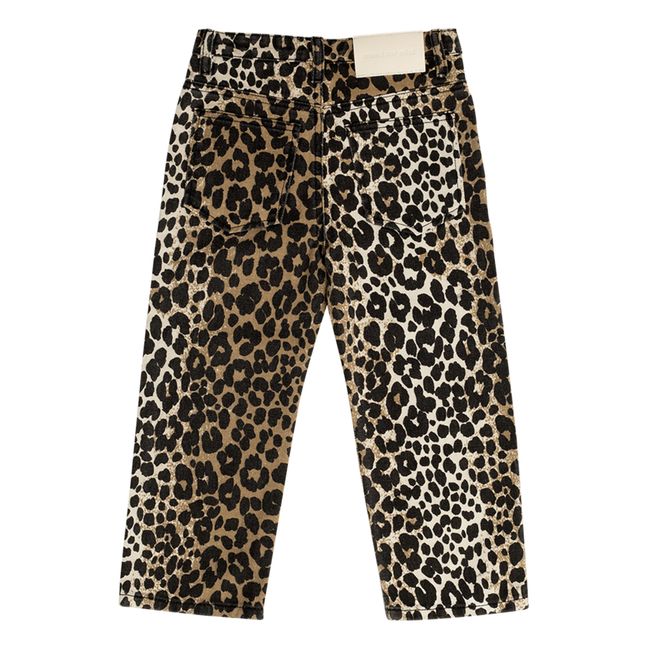 Leopard Jeans Marrone