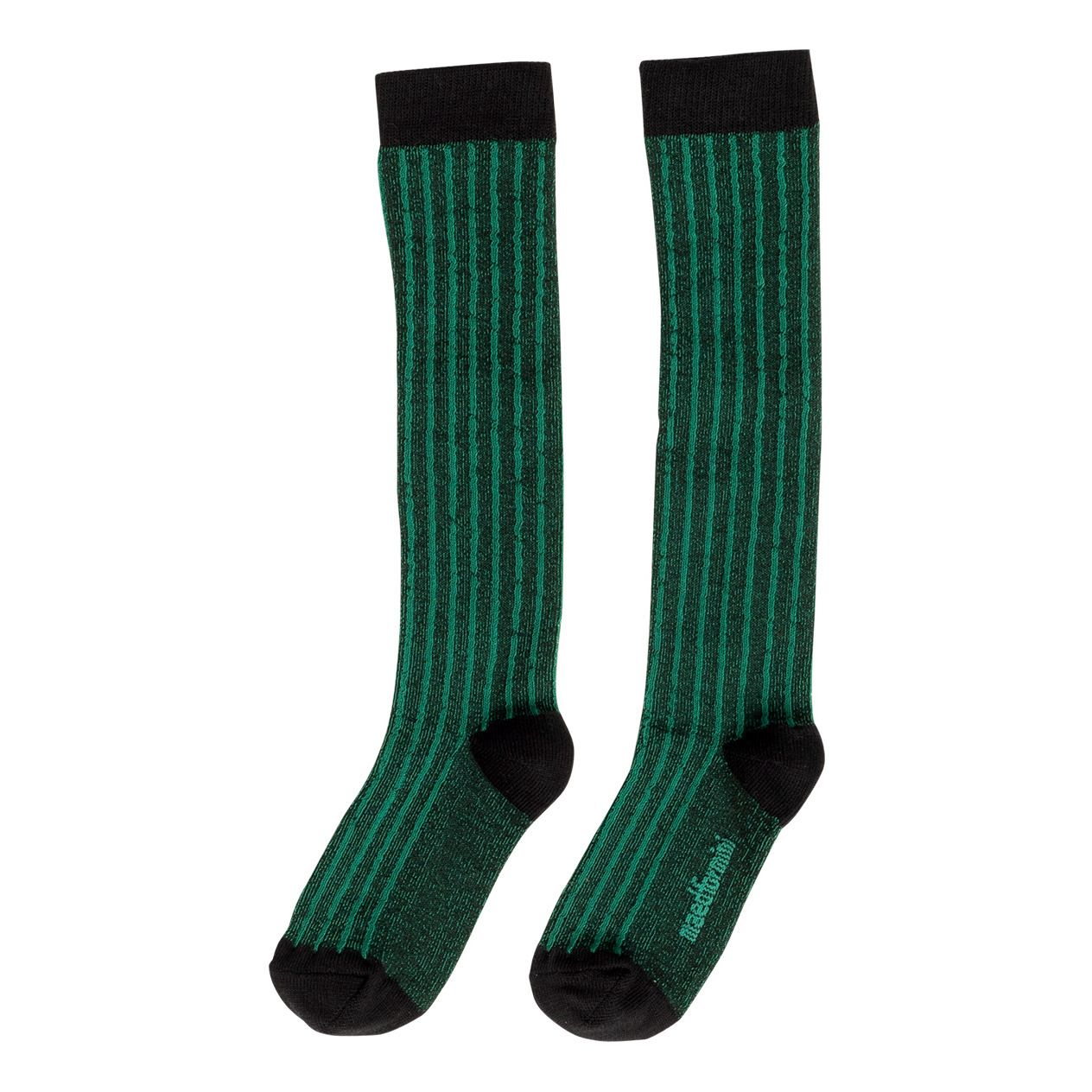 Maed For Mini - Paire de Chaussettes Stripy Seal Coton Bio - Fille - Vert