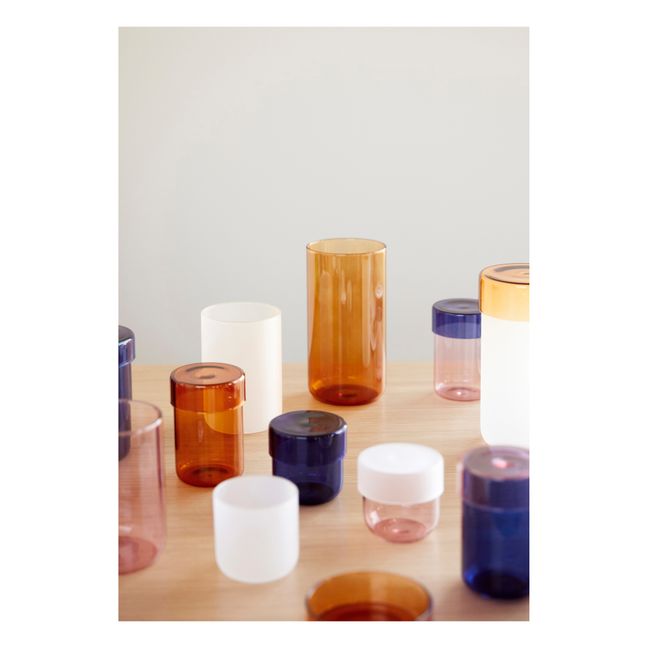 Glass Containers - Set of 2 | White