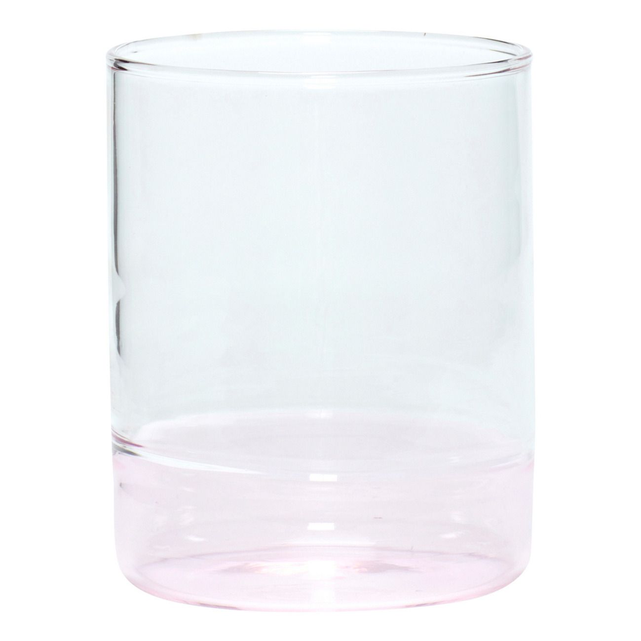 Hubsch - Verre bicolore - Rose pâle