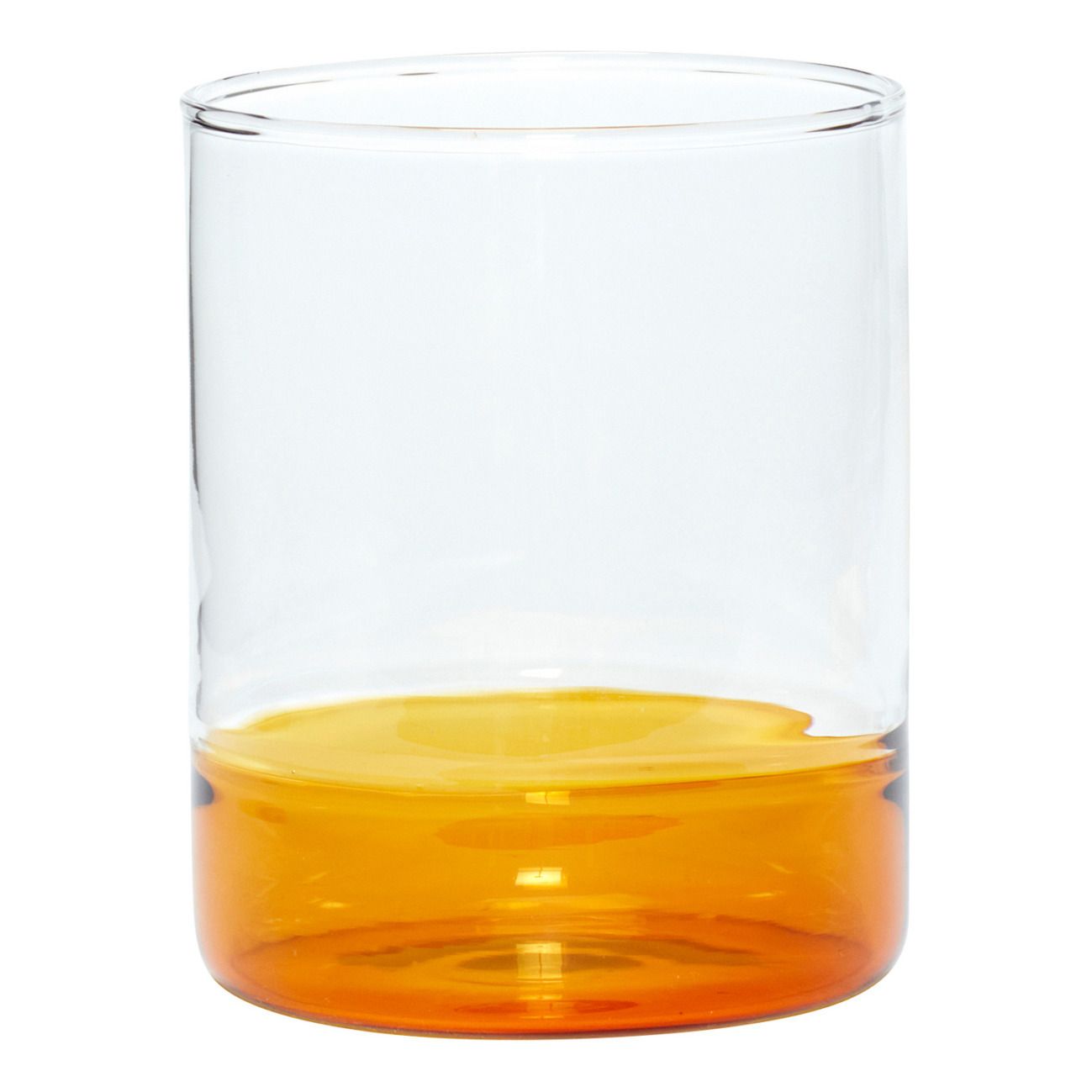 Hubsch - Verre bicolore - Ambre