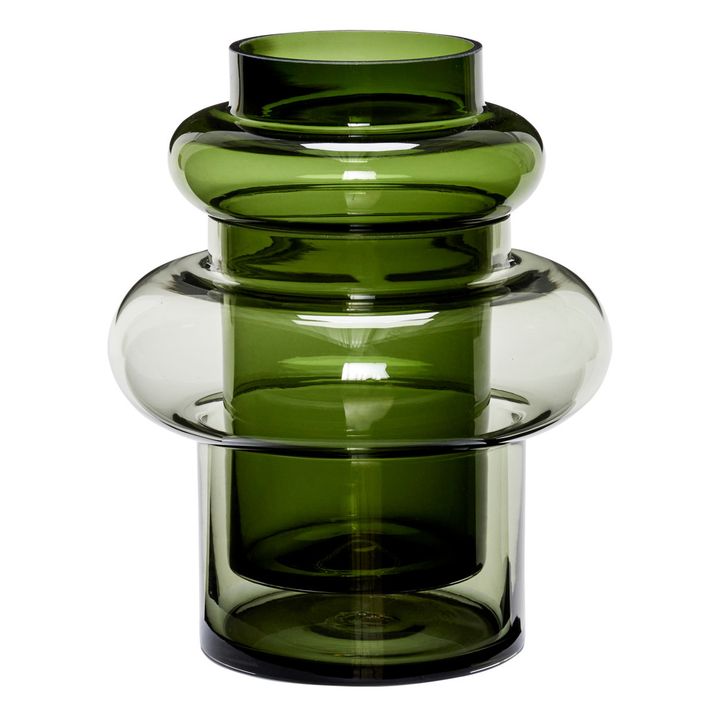 Glass Vase | Dark green- Product image n°0