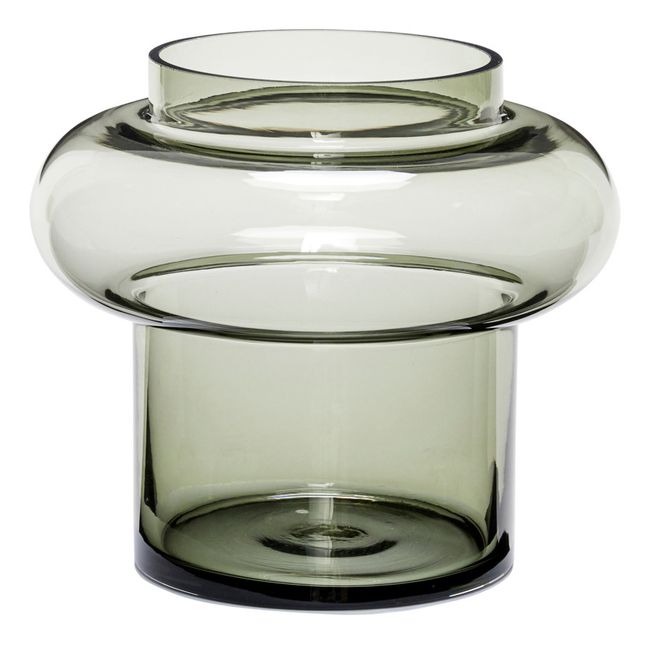 Glass Vase | Dark green