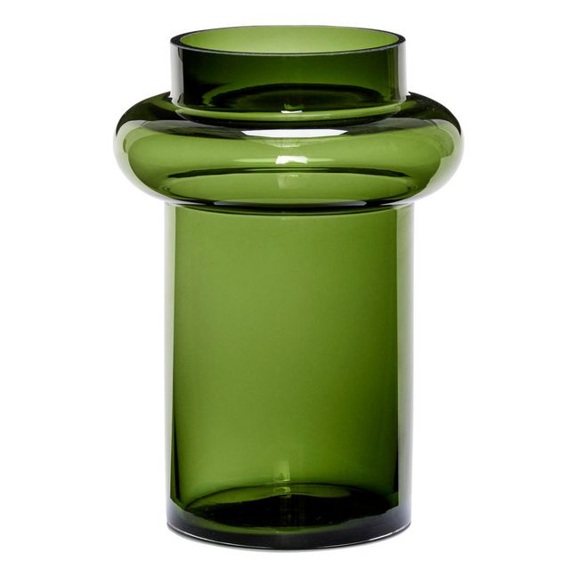 Glass Vase | Dark green