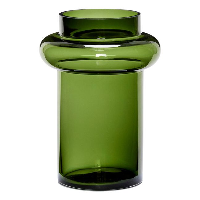Vase en verre Vert foncé