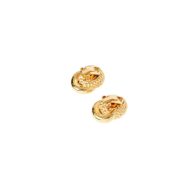 Scala Clip-on Earrings Gold