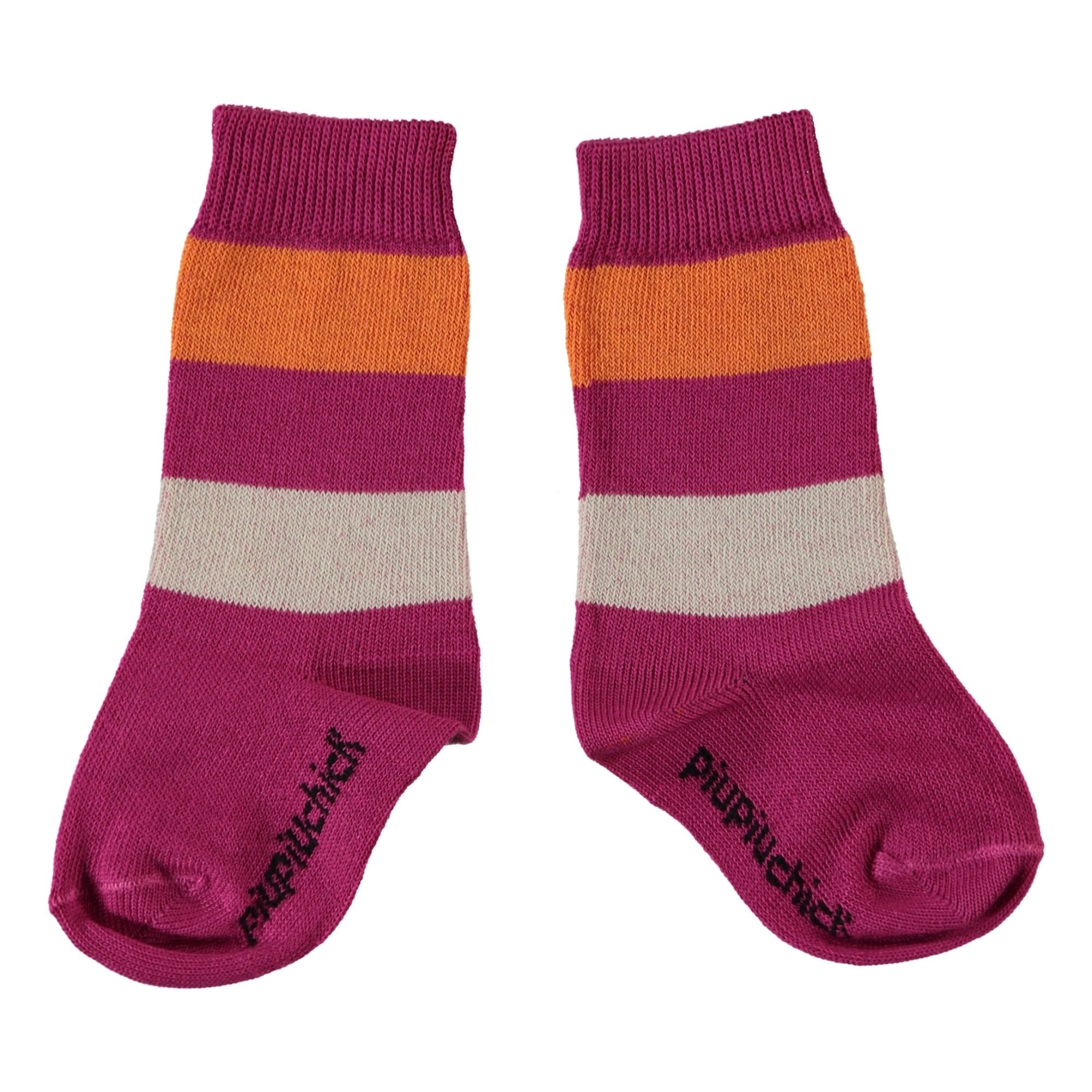 Piupiuchick - Chaussettes Rayures - Fille - Rose