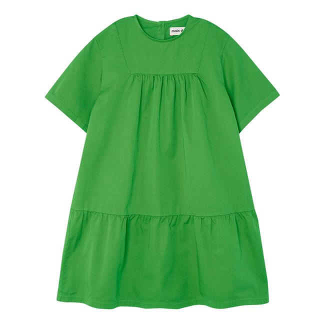Vestito Edie in cotone biologico Verde