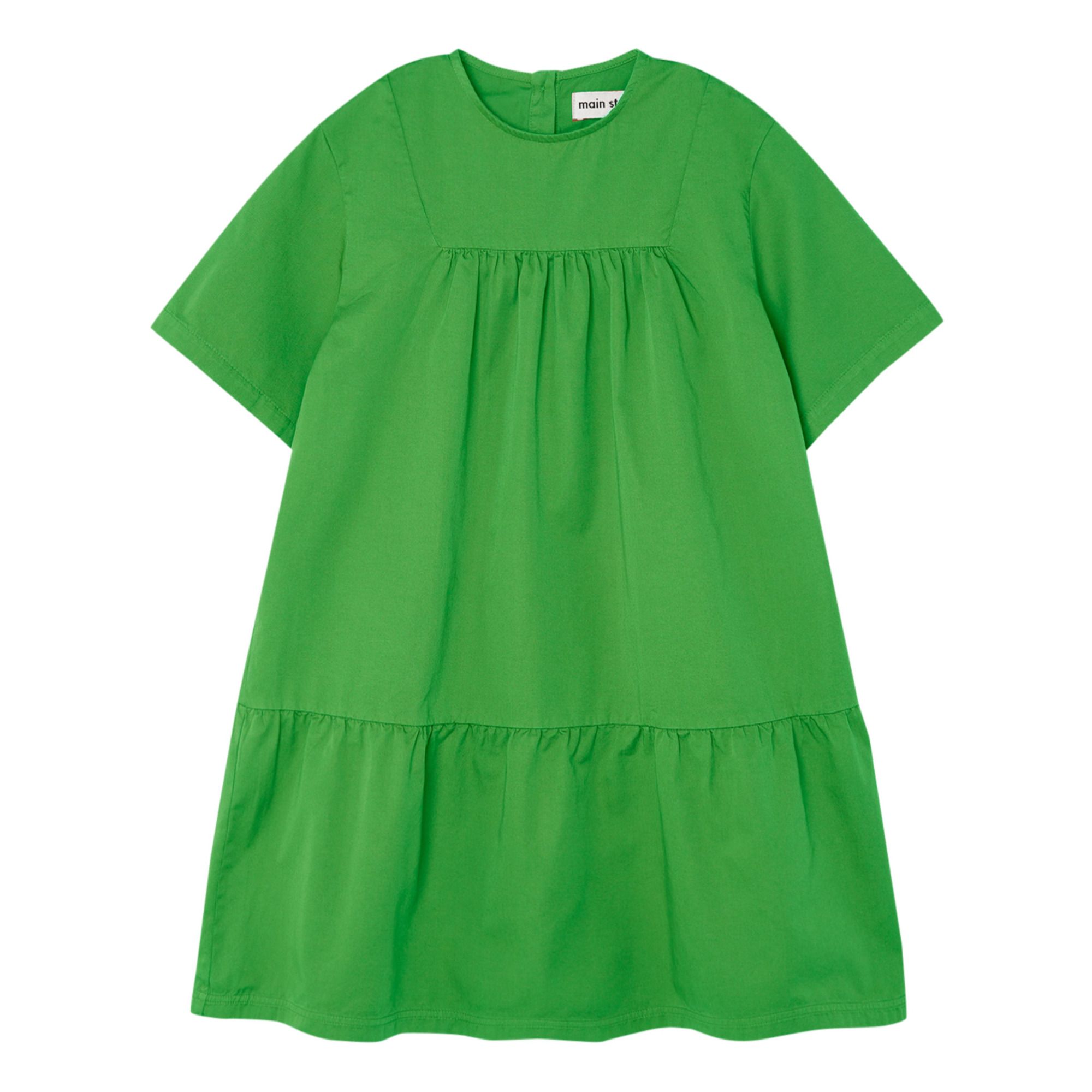 Main Story - Robe Edie Coton Bio - Fille - Vert