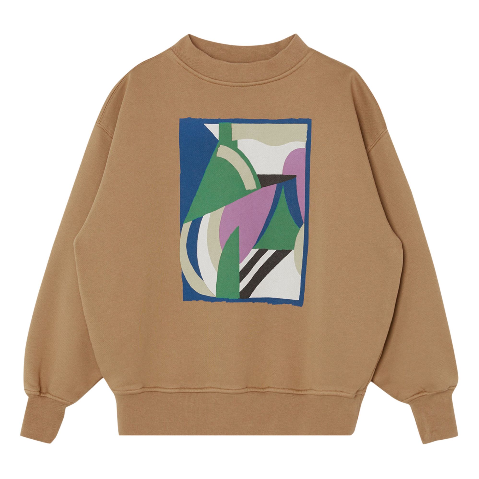 Main Story - Sweat Oversized Coton Bio - Fille - Taupe