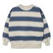Striped Organic Cotton Sweatshirt Blue- Miniature produit n°0