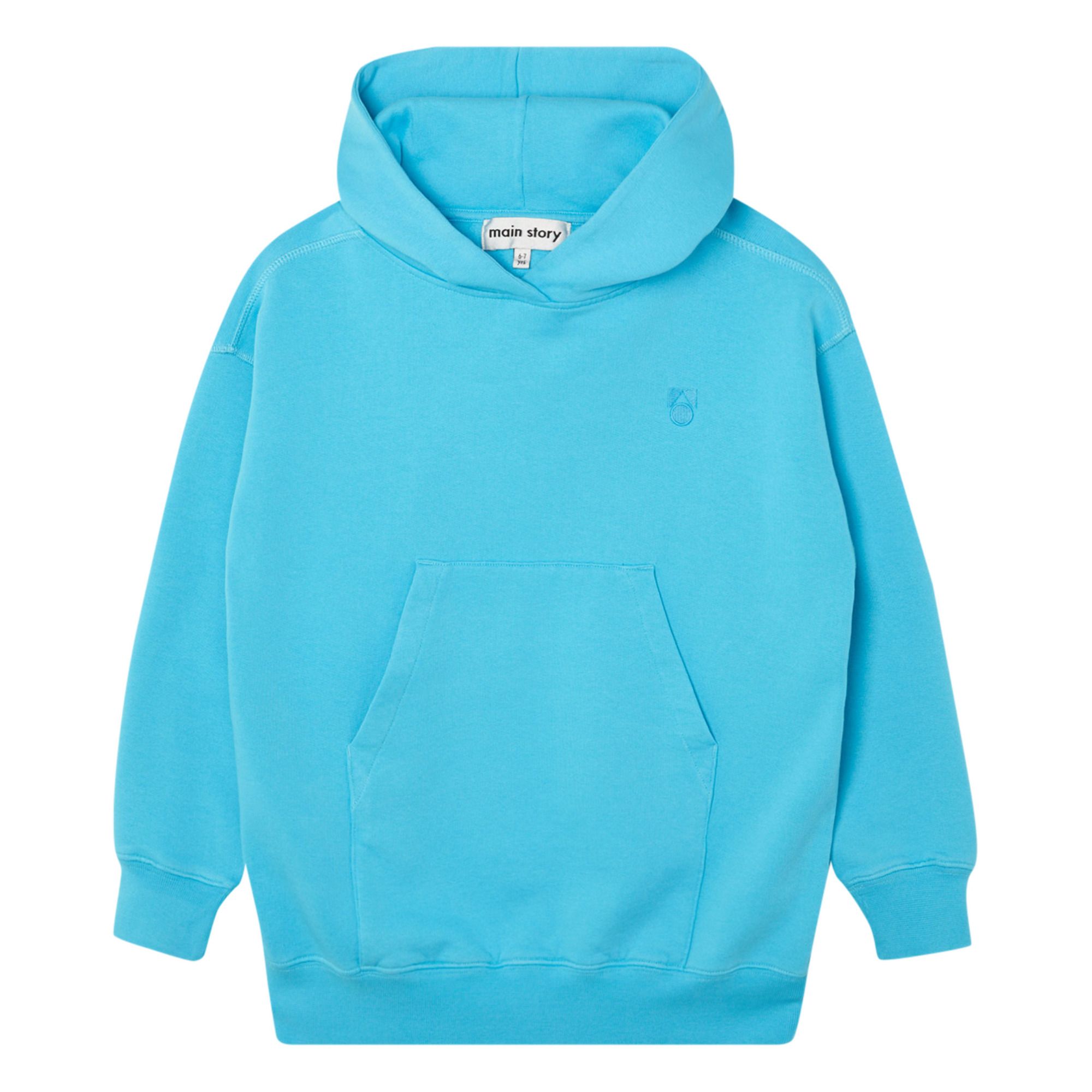 Main Story - Hoodie Oversized Coton Bio - Fille - Bleu