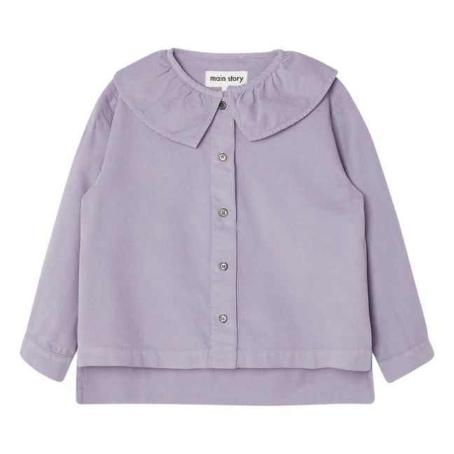 Ribbed Corduroy Blouse Lilac