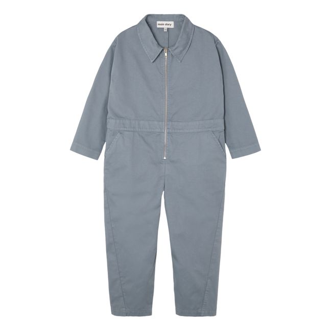 Organic Cotton Jumpsuit Grey blue
