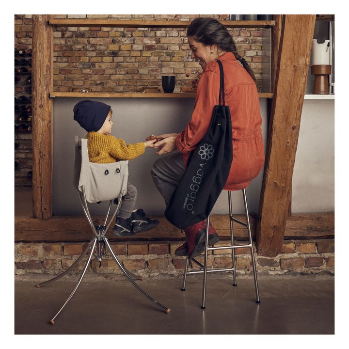 Kit completo: bolso bandolera, soporte, silla, cuna y hamaca | Beige- Imagen del producto n°7