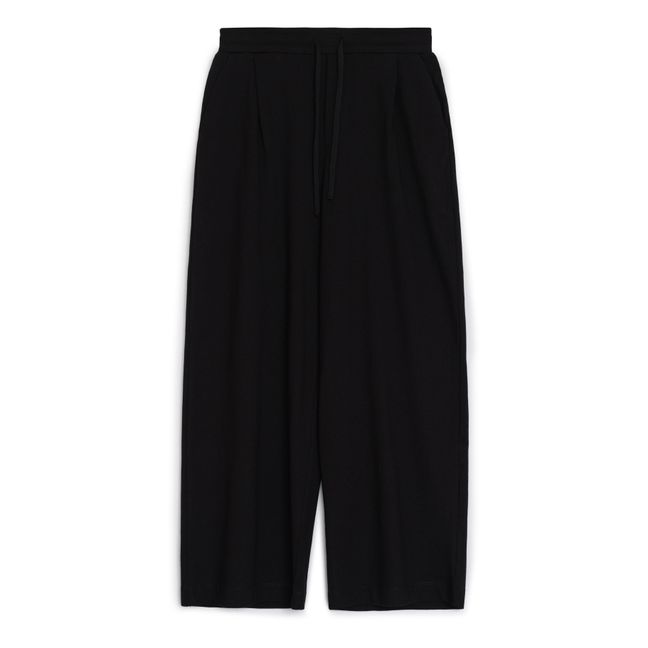 Pantalón Wide de algodón orgánico | Negro
