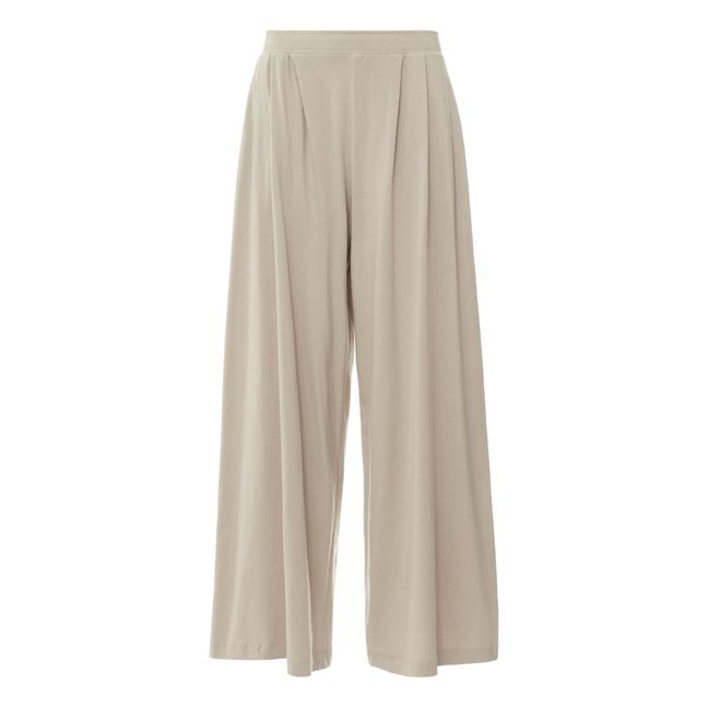 Pantalone, modello: Drape, in cotone bio Beige
