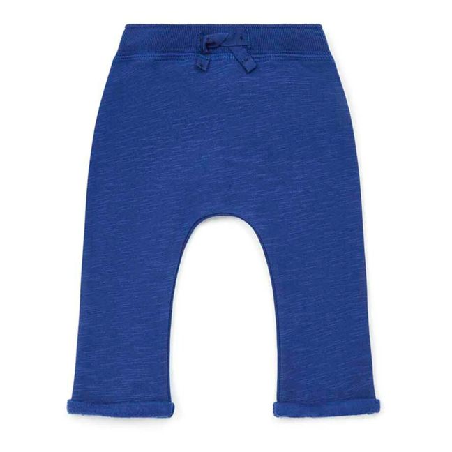 Tiyog Organic Fleece Harem Trousers Blue
