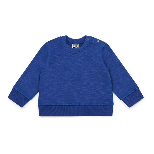 Organic Cotton Sweatshirt Blue