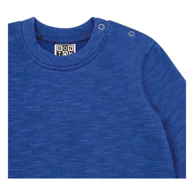 Organic Cotton Sweatshirt Blue