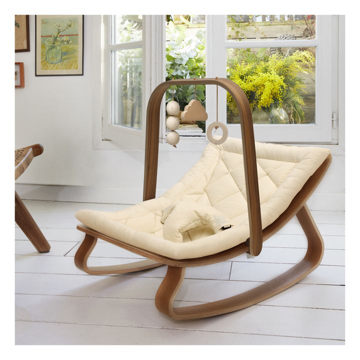 Activity Arch with Toys for Levo Baby Bouncer | Walnut- Product image n°1