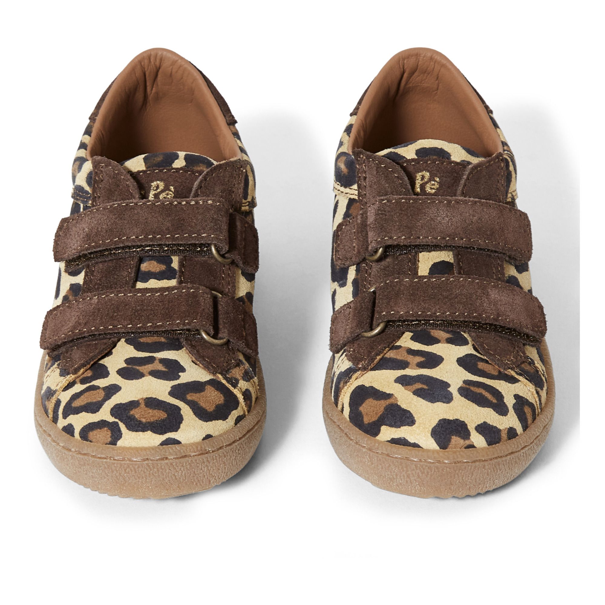 Leopard Velcro Sneakers Beige- Product image n°3