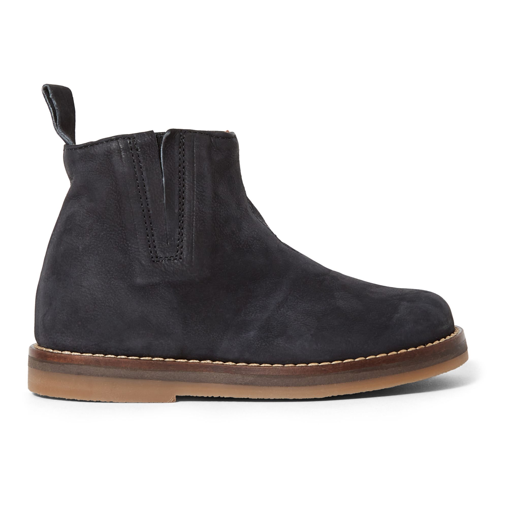 Pèpè - Bottines Zippées Nubuck - Fille - Noir