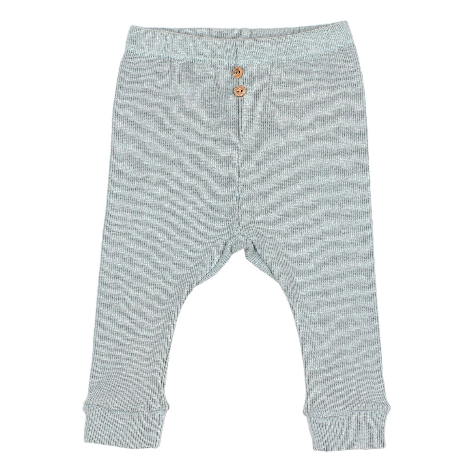 Buho - Legging Coton Bio Côtelé - Fille - Bleu ciel