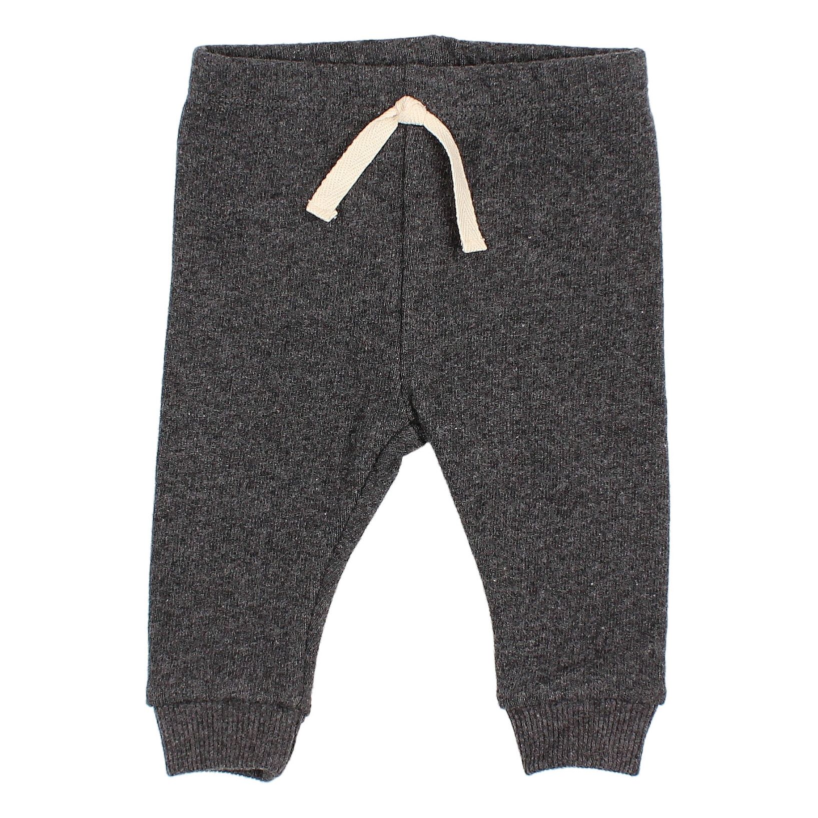 Buho - Legging Coton Recyclé Doux - Fille - Gris anthracite