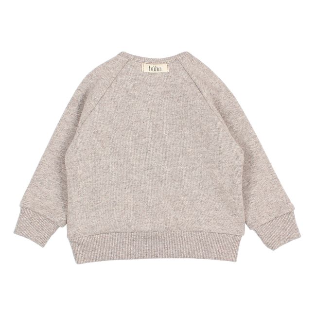 Soft Recycled Cotton Jumper Light grey