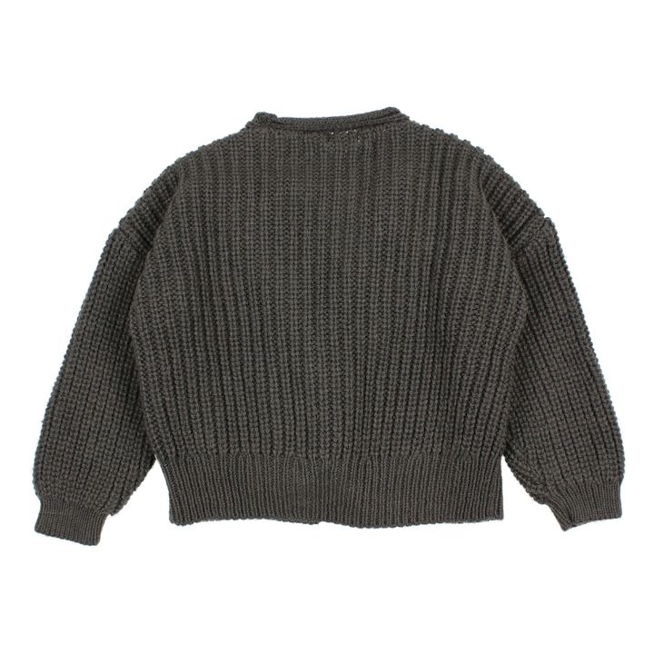 Alpaca and Wool Cardigan Charcoal grey Búho Fashion Children