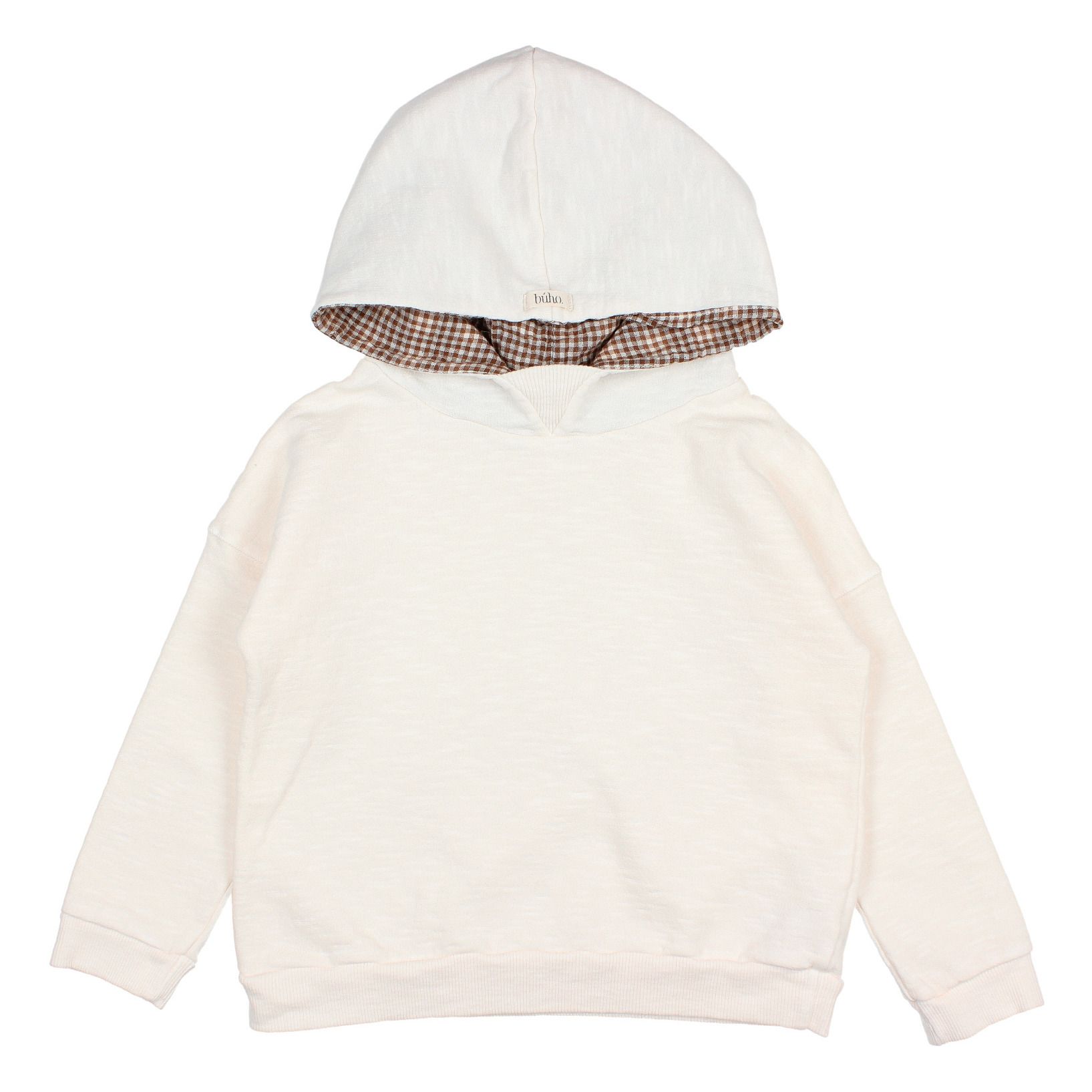Buho - Sweat Capuche Coton Bio - Fille - Ecru